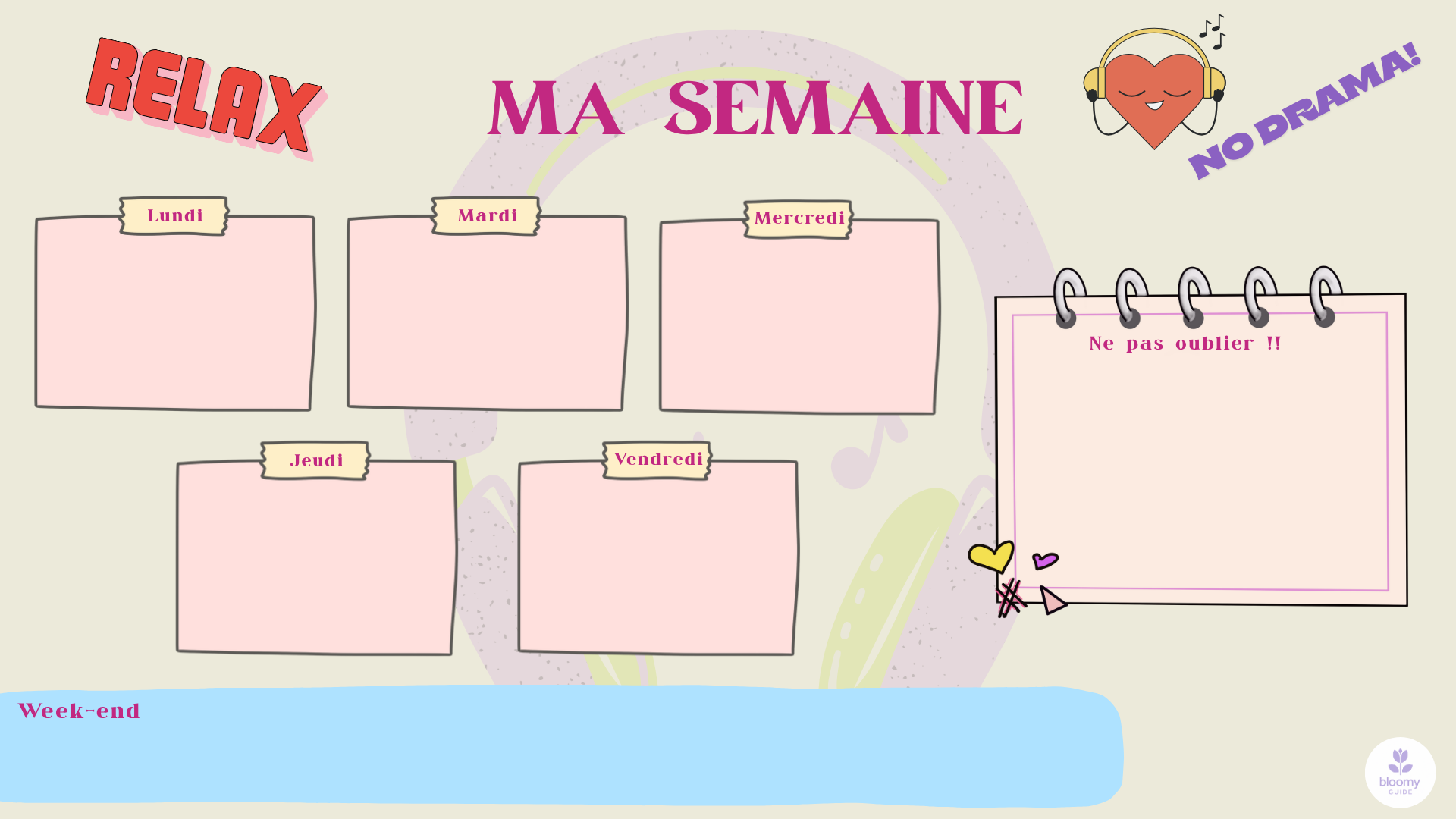 pack 2026 ressources offertes - semainier à imprimer